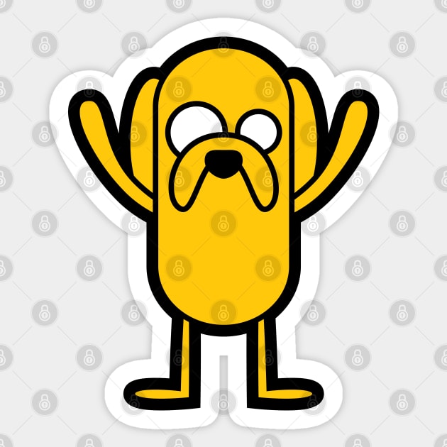 Jake the Dog Tooniefied Sticker by Tooniefied